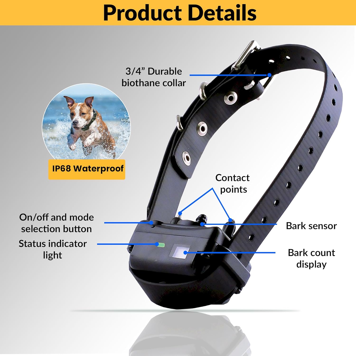 Educator BarkLess Pro rechargeable unit and charging accessories