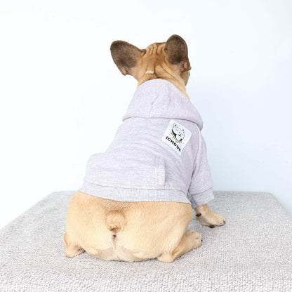 Broad chest dog apparel in grey extra large size for winter warmth.