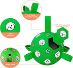 Wyntrium dog soccer ball showing bone and puppy graphics