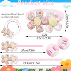 Premium soft polyester cat collar bows with pearl and rhinestone accents