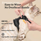 Quick release buckle mechanism and side straps on rabbitgoo adjustable kitten walking harness