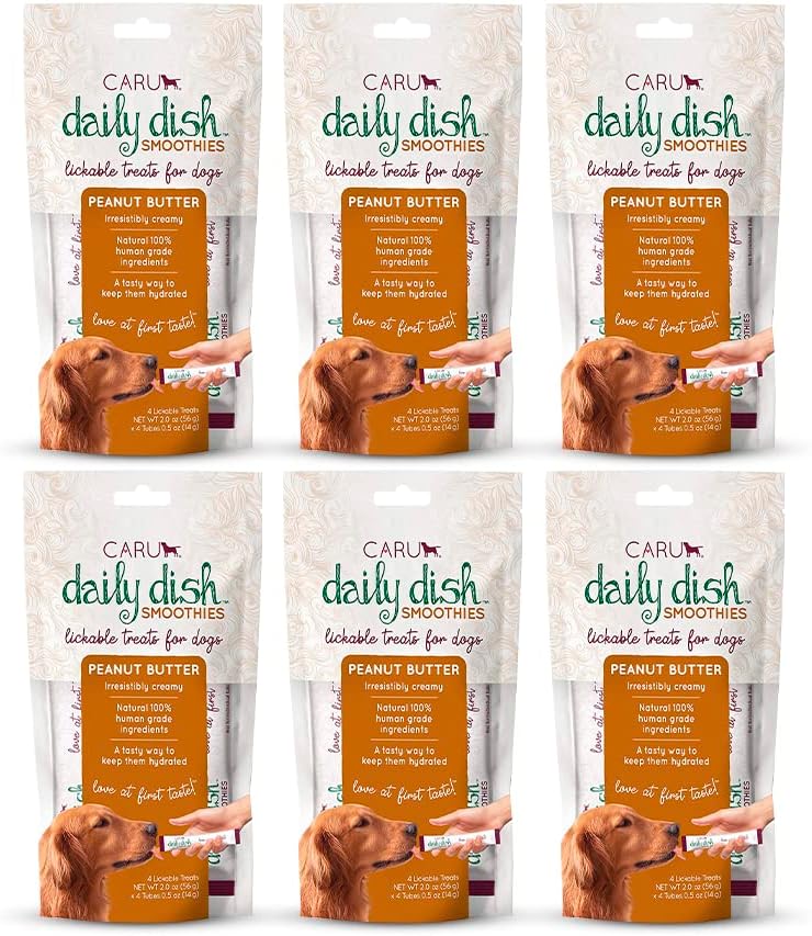 Caru - Daily Dish Smoothies - Lickable Chicken Dog Treat - .5oz Tubes - 4 Pouches Per Pack - Pack of 6 - Image 10