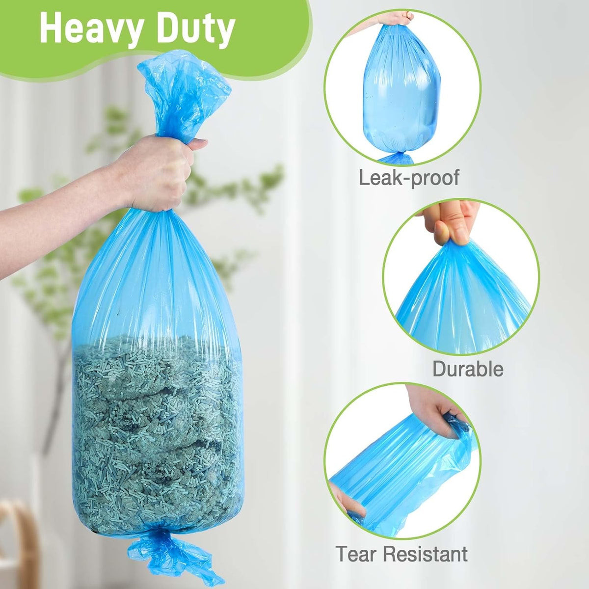 Disposable pet pail refills pack of twelve for odor control