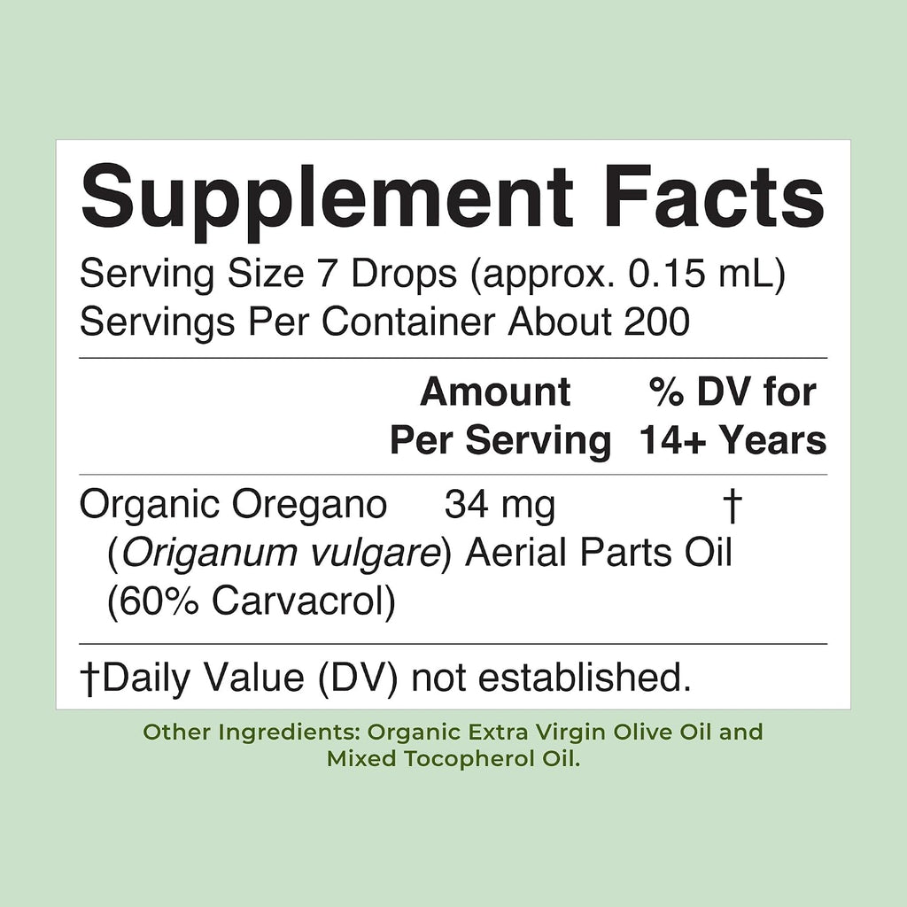 MARYRUTH'S Organic Oil of Oregano Liquid Drops, Sugar Free, 6 Month Supply - Image 9