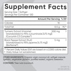 Sports Research(R) Turmeric Curcumin w/Coconut Oil & BioPerine(R) - 120 Count - Image 5