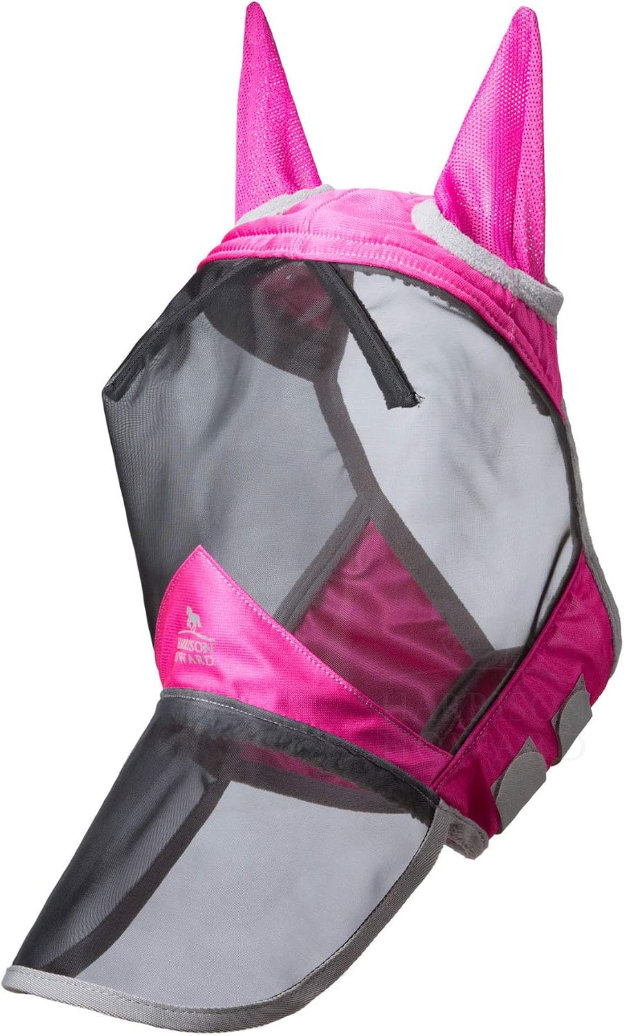 Full size fitment of Harrison Howard horse fly mask