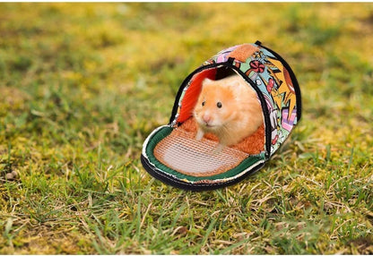 Hamiledyi Hamster Carrier Bag Gerbil Outgoing Travel Pouch Sugar Glider Breathable Carrying Strap with Zipper Suitable for Rat Hamster Mice - Image 8