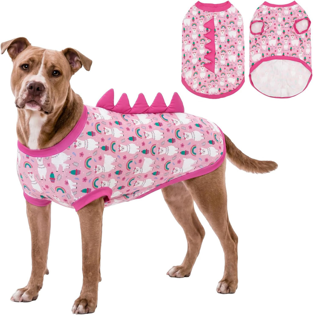 UPF 50+ Sun Protection Dog Shirt - Sleeveless Cooling Vest for Large Dogs Boy, Quick-Dry Pet T-Shirt with Funny Dinosaur Horns, UV Protective Breathable Dog Clothes U-COSBX01L - Image 11