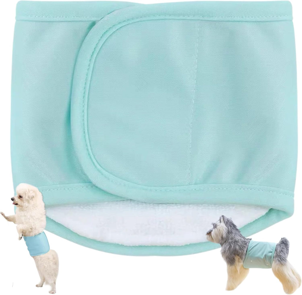Detachable Male Dog Diaper Premium Belly Bands for Puppy Senior Pets Leakproof Stretchy Waist Wraps Waterproof Backing Reusable (Brown, M, Count, 1) - Image 11