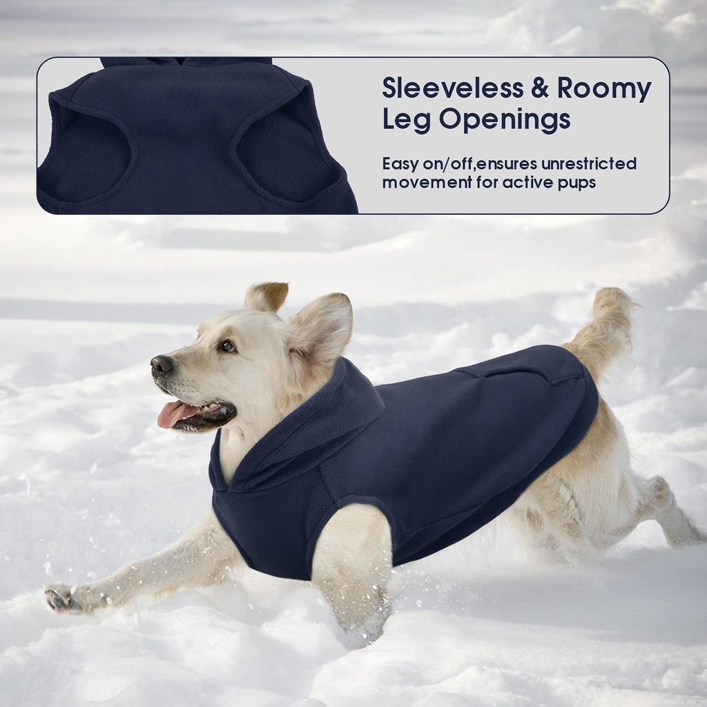 IECOii soft comfortable big dog sweater side profile view