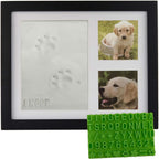 Wall mounted wooden pet memorial picture frame layout