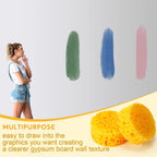 High elasticity round yellow sponges for polishing leather boots and shoes
