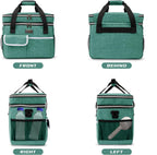 BAGLHER cat and dog travel bag organizer set showing side pockets and zippers