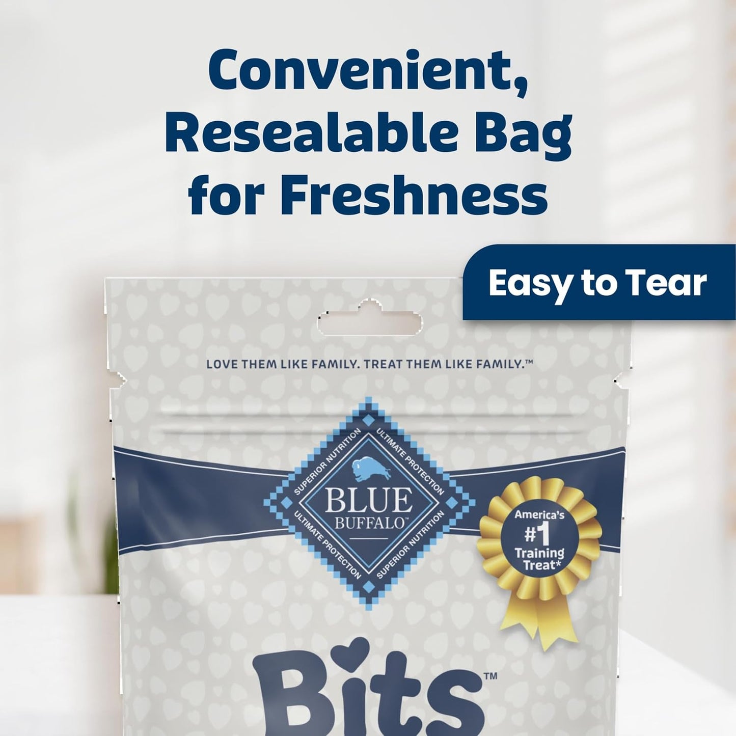 Blue Buffalo premium chicken flavored puppy rewards with DHA support