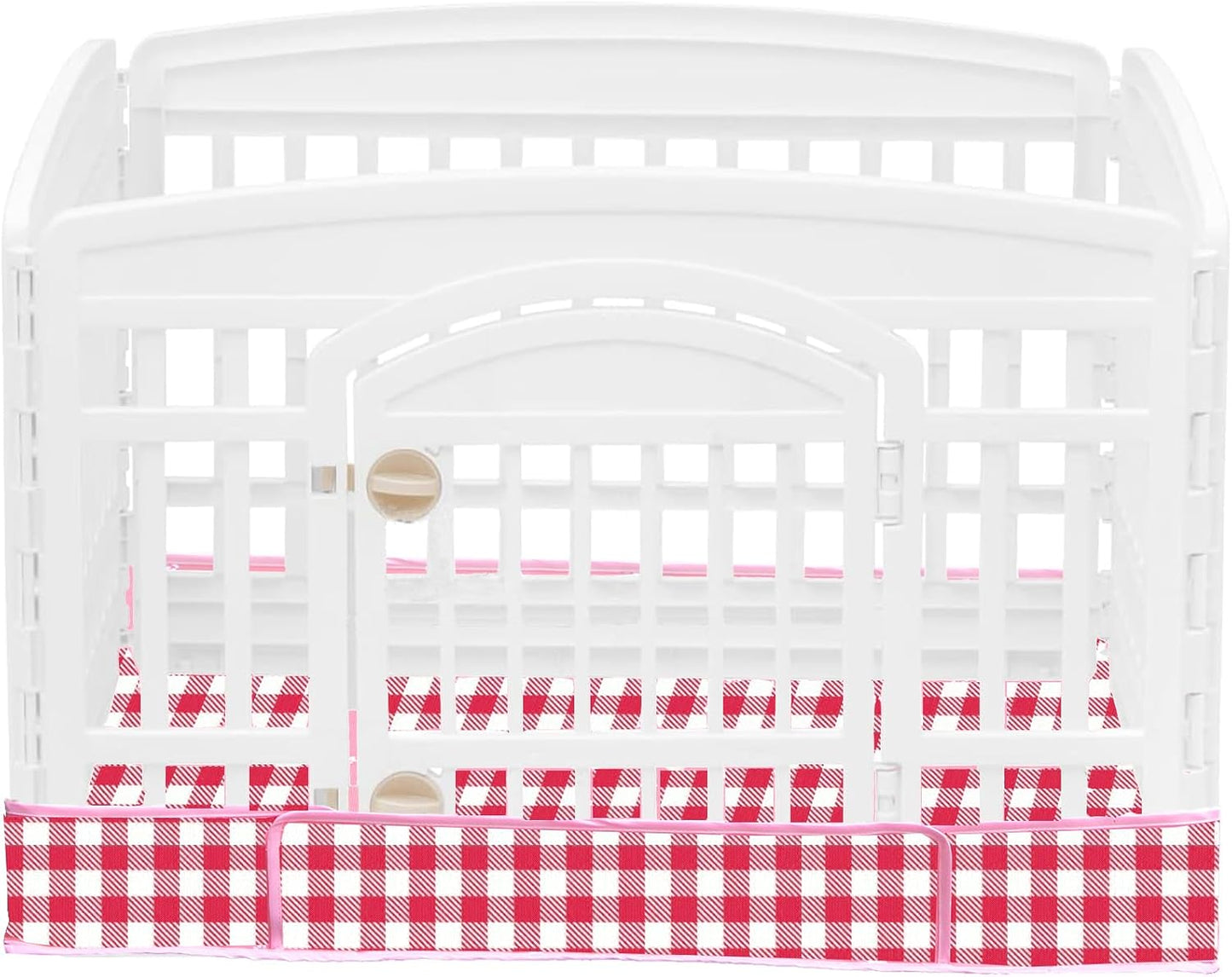 Dog Playpen Bottom Pad Fits for 36 Inch 4 Panels Exercise Pet Playpen, Dog Crate Pad Puppy Playpen Pad, Hoop and Loop Design (Note: Playpen Not Included). -Pink - Image 13