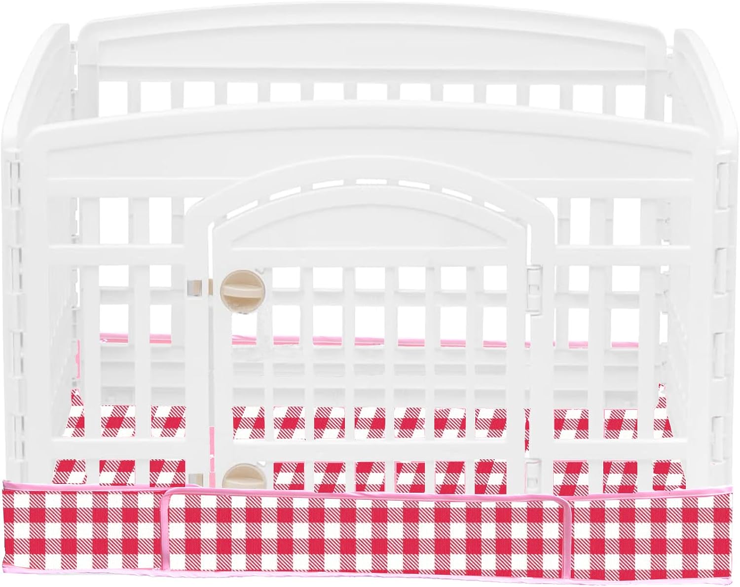 Dog Playpen Bottom Pad Fits for 36 Inch 4 Panels Exercise Pet Playpen, Dog Crate Pad Puppy Playpen Pad, Hoop and Loop Design (Note: Playpen Not Included). -Pink - Image 13