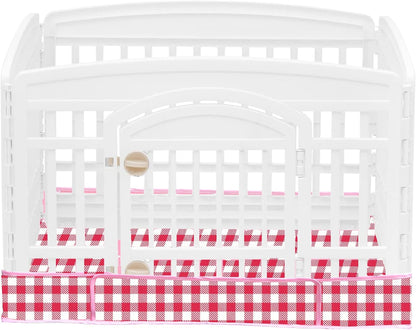 Dog Playpen Bottom Pad Fits for 36 Inch 4 Panels Exercise Pet Playpen, Dog Crate Pad Puppy Playpen Pad, Hoop and Loop Design (Note: Playpen Not Included). -Pink - Image 13