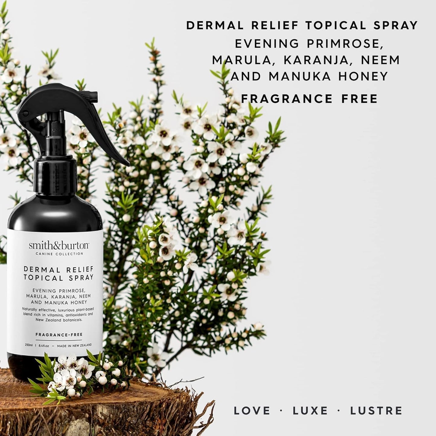 Dermatologist-approved hypoallergenic dog shampoo and conditioner set for sensitive skin.