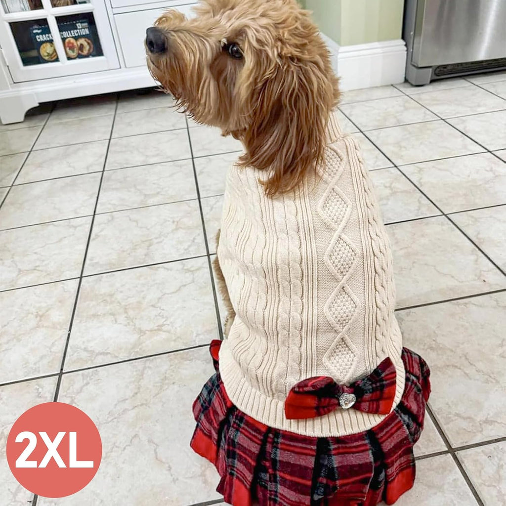 Premium imported USA pet styling pullover with cute bowtie