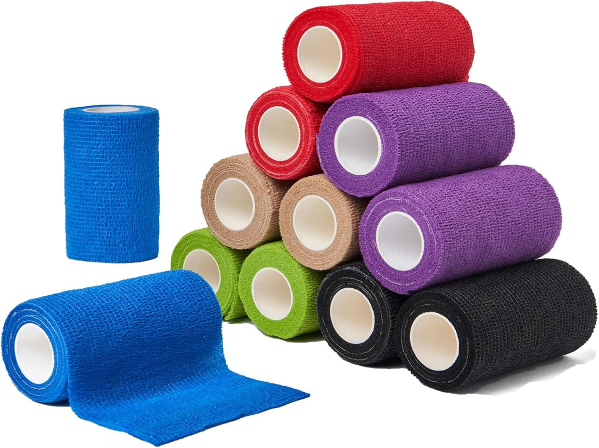 16 Rolls Self Adhesive Bandage Wrap 3 inch, Self Sticking Bandage Wrap, Self Adherent for Wrist Ankle Sprains, Vet Wrap for Animals Pet (Pink) - Image 10