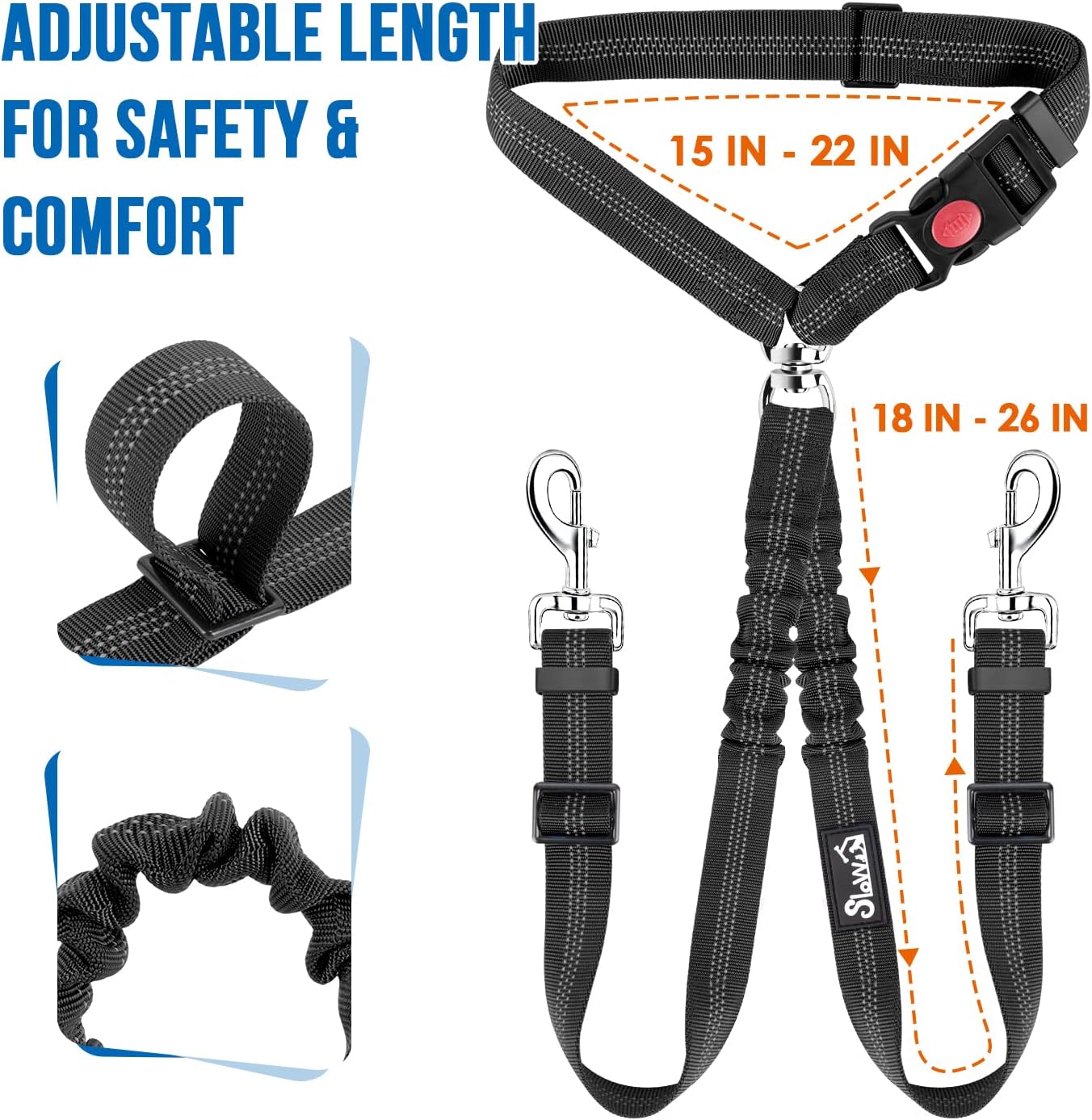 Lukovee elastic bungee shock absorption feature