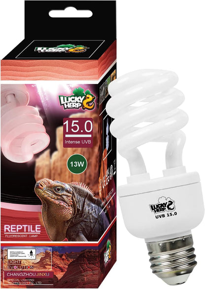 LUCKY HERP Desert UVA UVB Reptile Light Bulb 10.0 26W Compact Fluorescent Lamp - Image 11