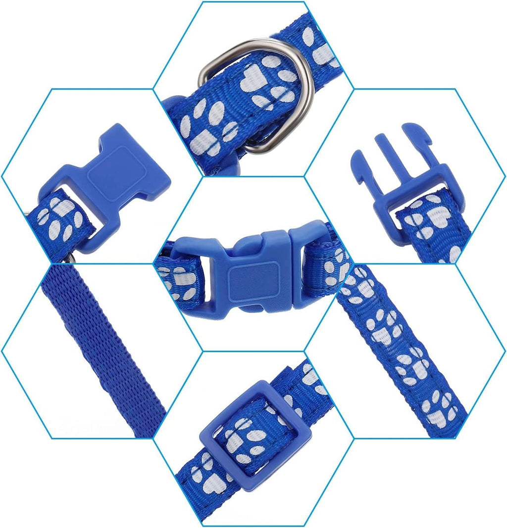 Soft nylon material detail of puppy litter collars
