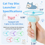Cat Fetch Toy with Flying Disc Launcher, Rechargeable & Large-capacity - Image 6