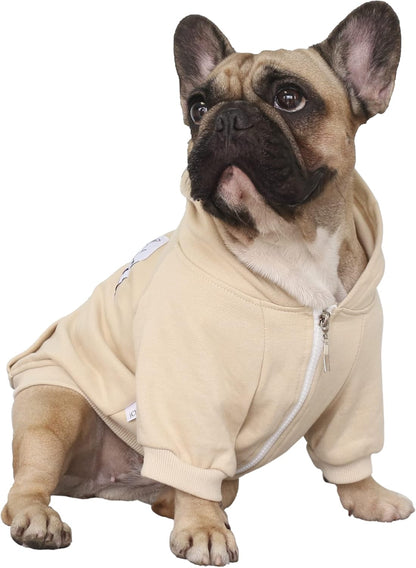 iChoue French Bulldog Frenchie Clothes Hoodies for Dogs Pug English Boston Terrier Bully Pitbull Corgi Sweatshirt Sweater Clothing - Grey/XLarge - Image 11