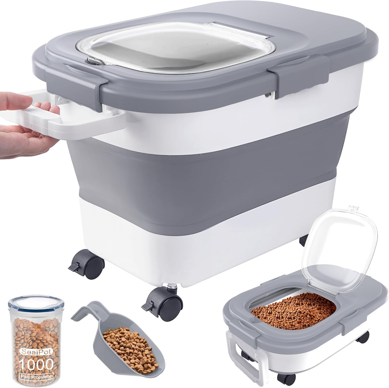 Small food container accessory for travel and treats
