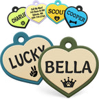 GoTags Silicone Dog Tags, Soundless Pet Tag, Personalized Silent Tag Engraved for Pets with Cute Custom Designs, for Dogs and Cats, (Bone, Pink) - Image 12