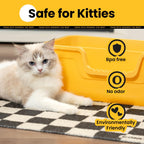 Conlun soft PVC pet mat placed in a modern living room setup