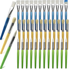 GACDR bulk paint brushes for kids 36 pieces assortment pack laid out on a table