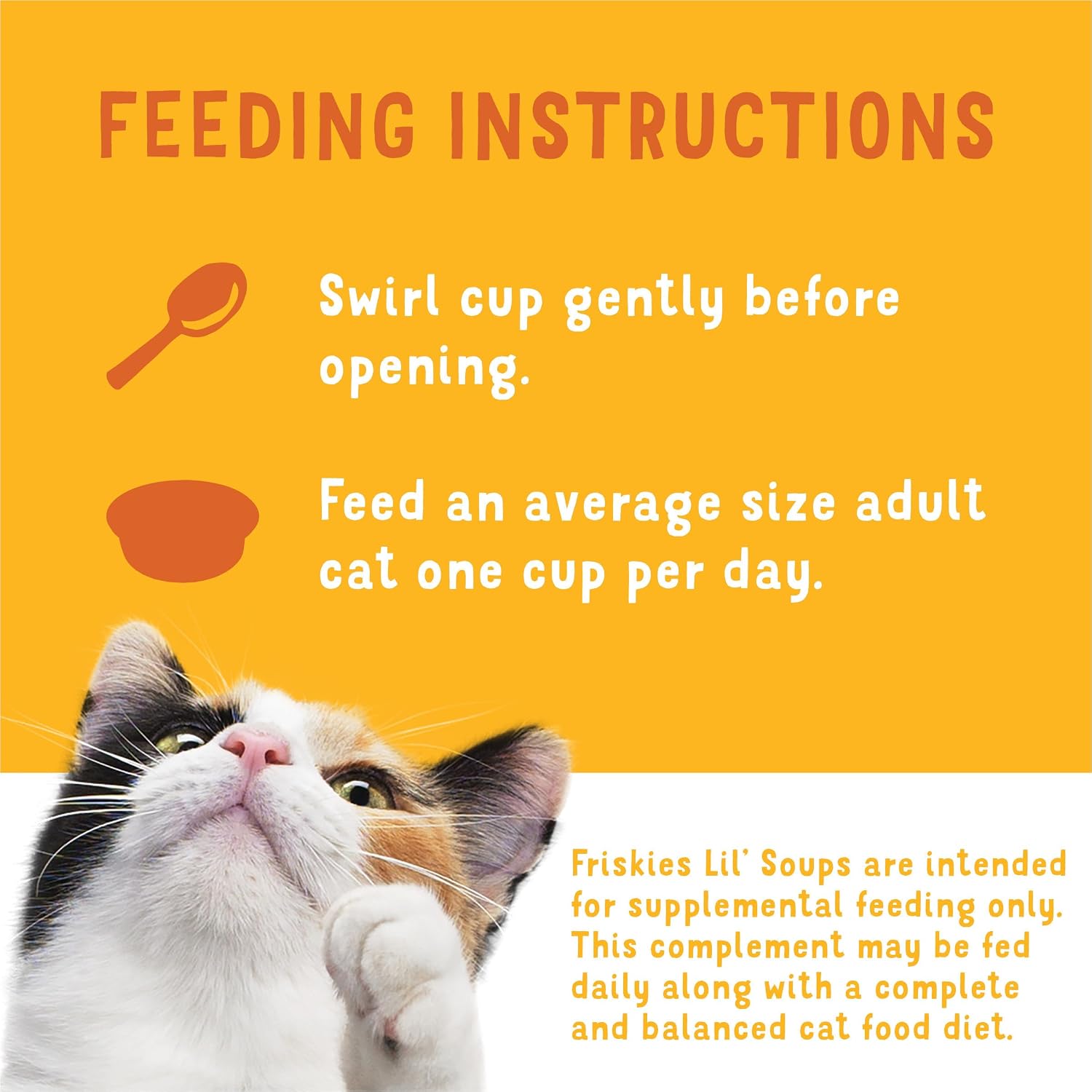 Purina Friskies Lil Soups shrimp flavor cup detail