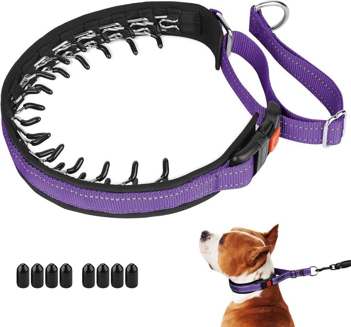 Mayerzon No Pull Dog Collar, Patented Martingale Collar for Small Medium Large Dogs with Buckle and Heavy Duty Nylon for Walking Training Hunting, Safe and Easy to Use(M, Green) - Image 13