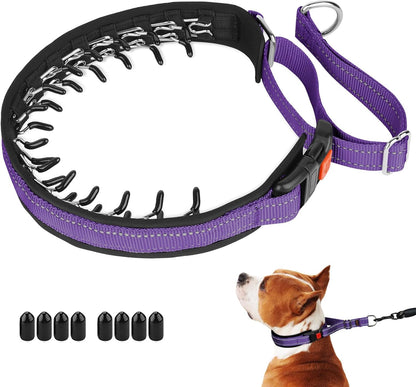 Mayerzon No Pull Dog Collar, Patented Martingale Collar for Small Medium Large Dogs with Buckle and Heavy Duty Nylon for Walking Training Hunting, Safe and Easy to Use(M, Green) - Image 13