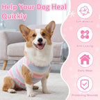 Coppthinktu alternative to e collar dog recovery vest back view