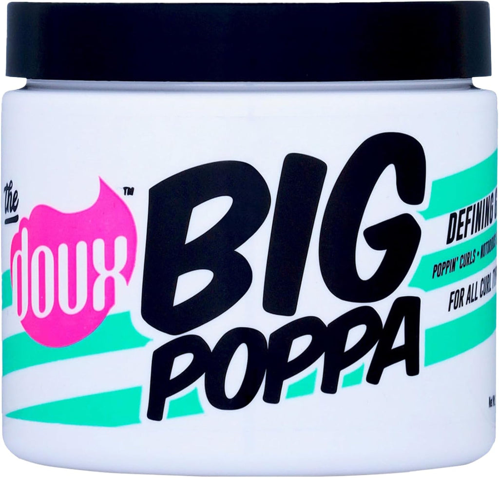 The Doux Big Poppa Curl Defining Gel sixteen ounce front view for natural hair styling