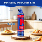 Safety warning label on Ansjdh dog trainer spray bottle
