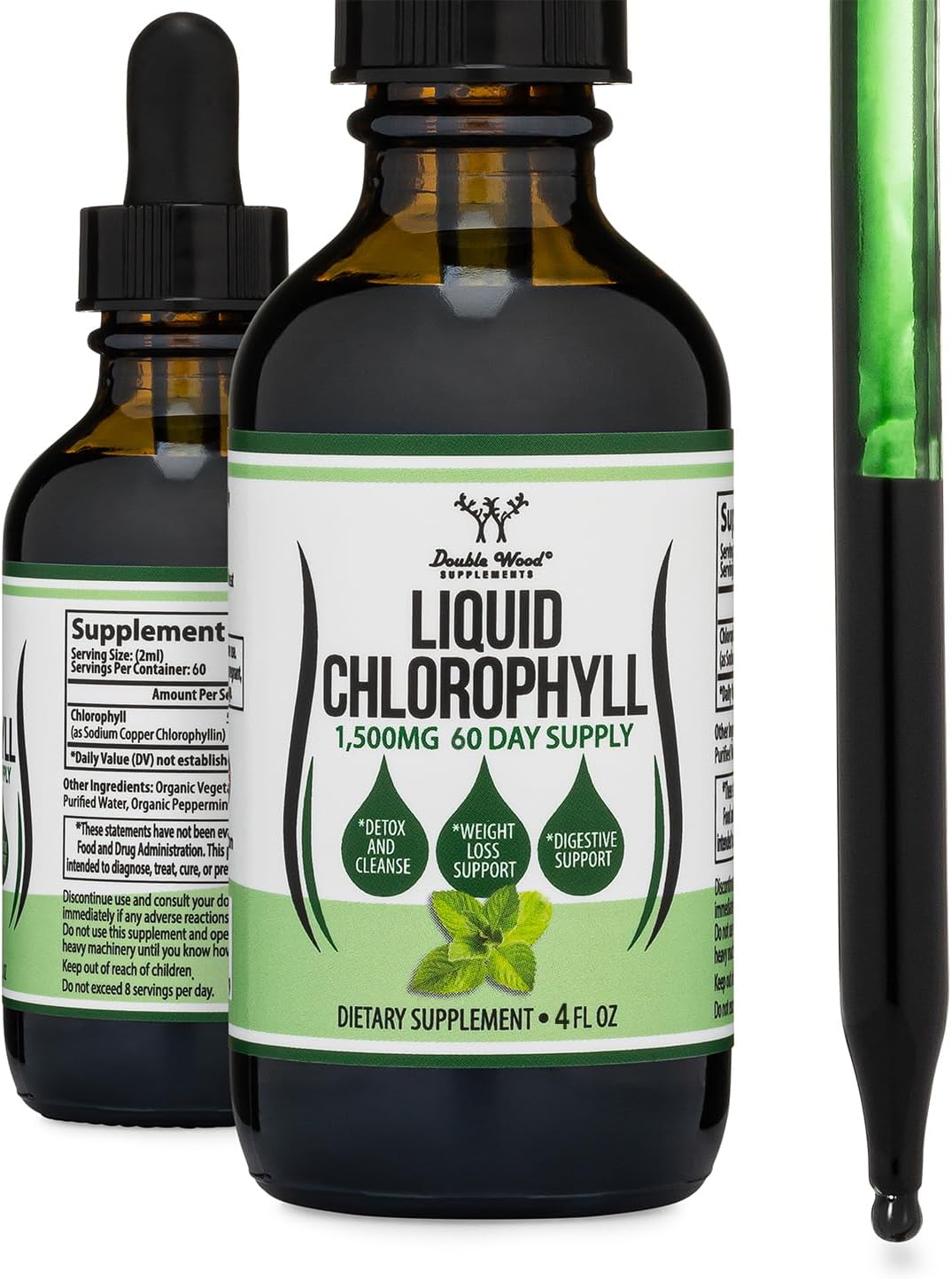 Liquid Chlorophyll Drops, Peppermint Flavored, 2 fl oz - Image 7
