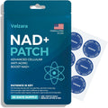 Velzara NAD Plus Patches front view of blue foil pouch packaging