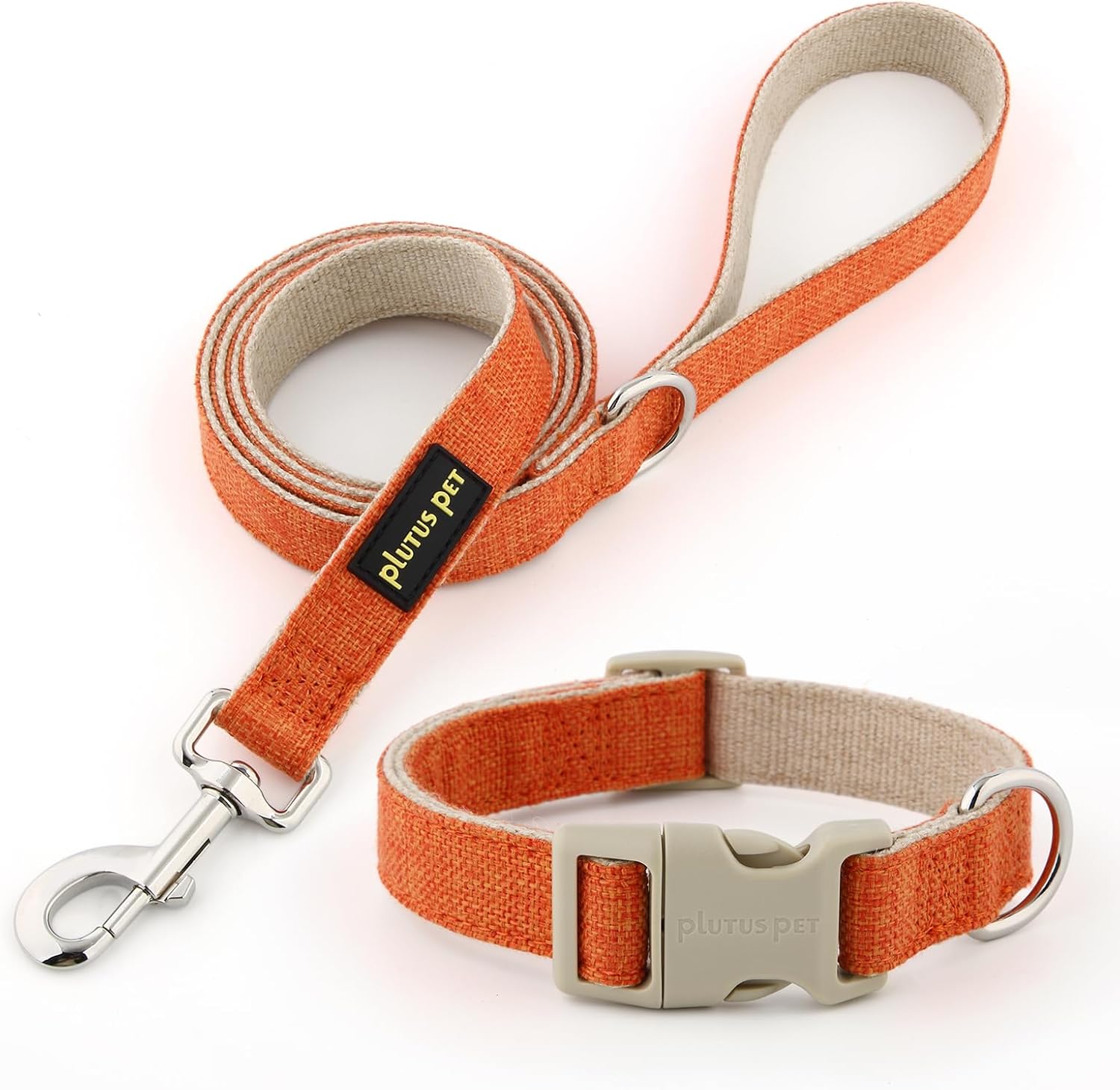 Matching lavender leash and collar set sustainable pet gear