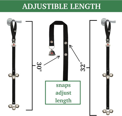 Caldwell's Pet Supply Co. potty bells showing durability and texture.
