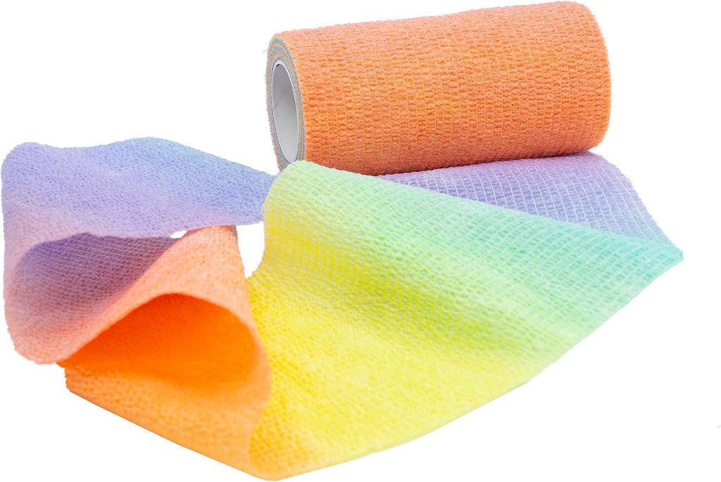 SyrFlex Cohesive Bandage 4" HOT Pink Star 4pk - Image 9
