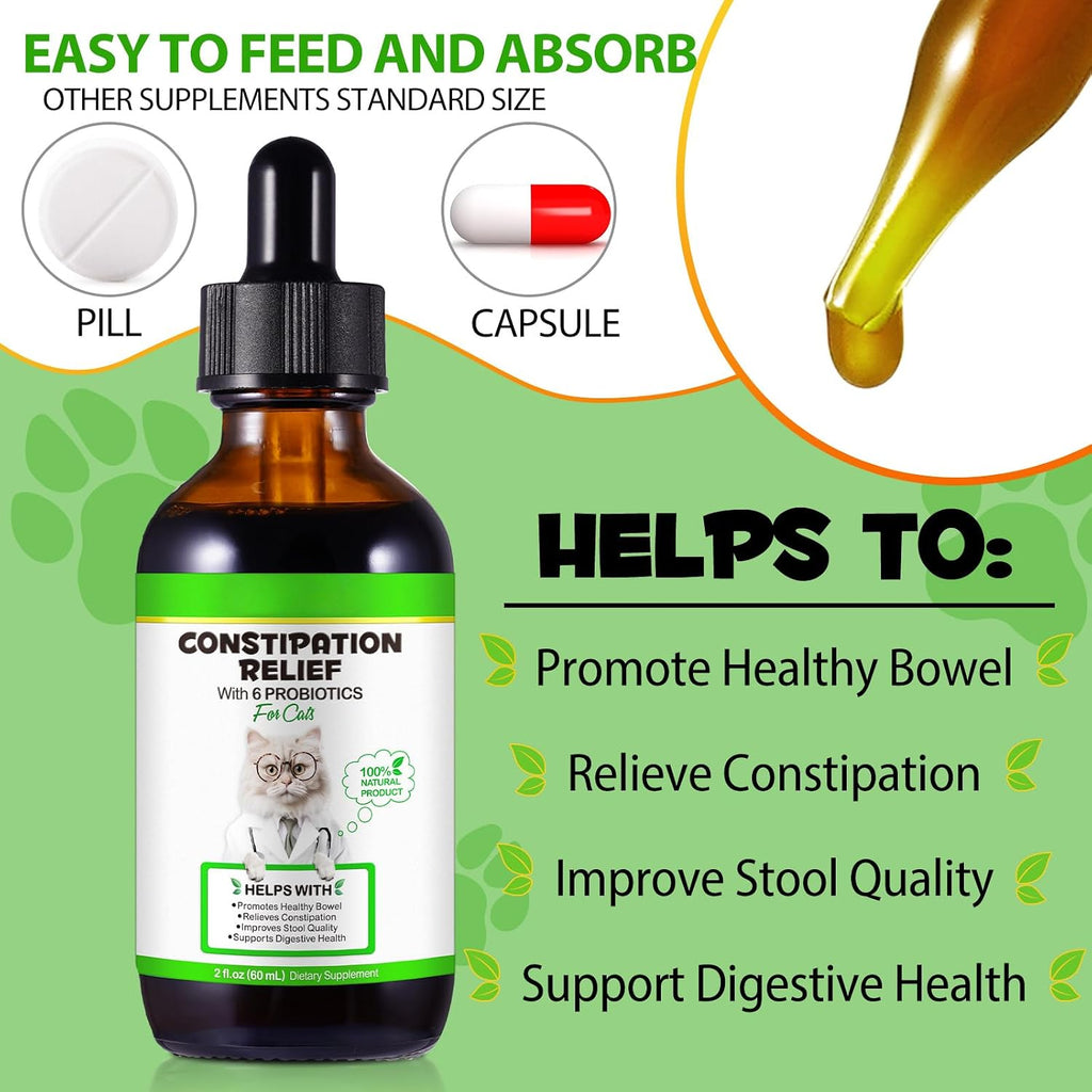 Vosifsdiy cat herbal supplement dropper bottle showing chicken flavor label