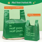 Premium cat waste management bags pack with bonus cat toy