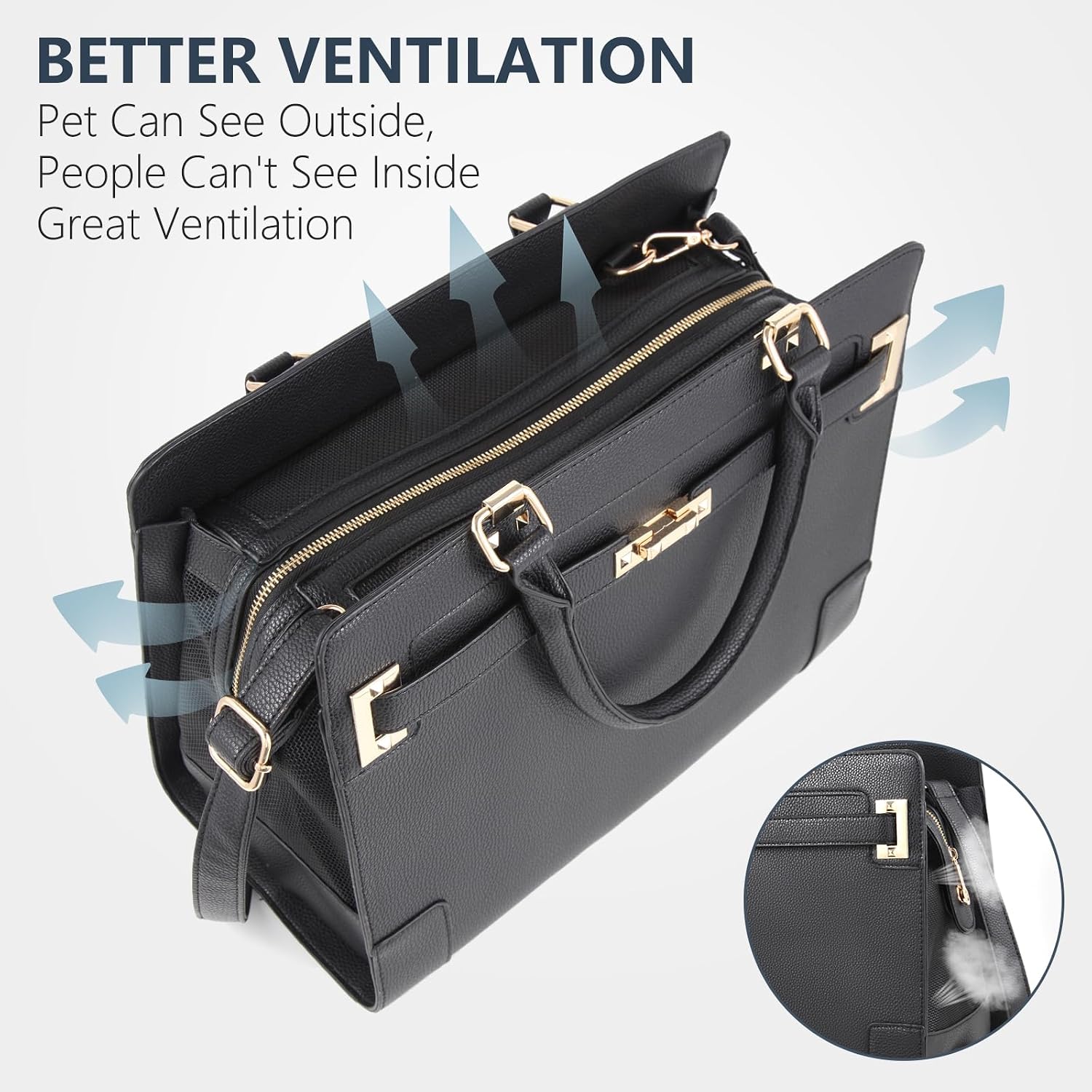 Interior of Betop House soft sided pet carrier with base insert