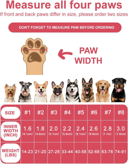 Huafly dog booties secure velcro closure