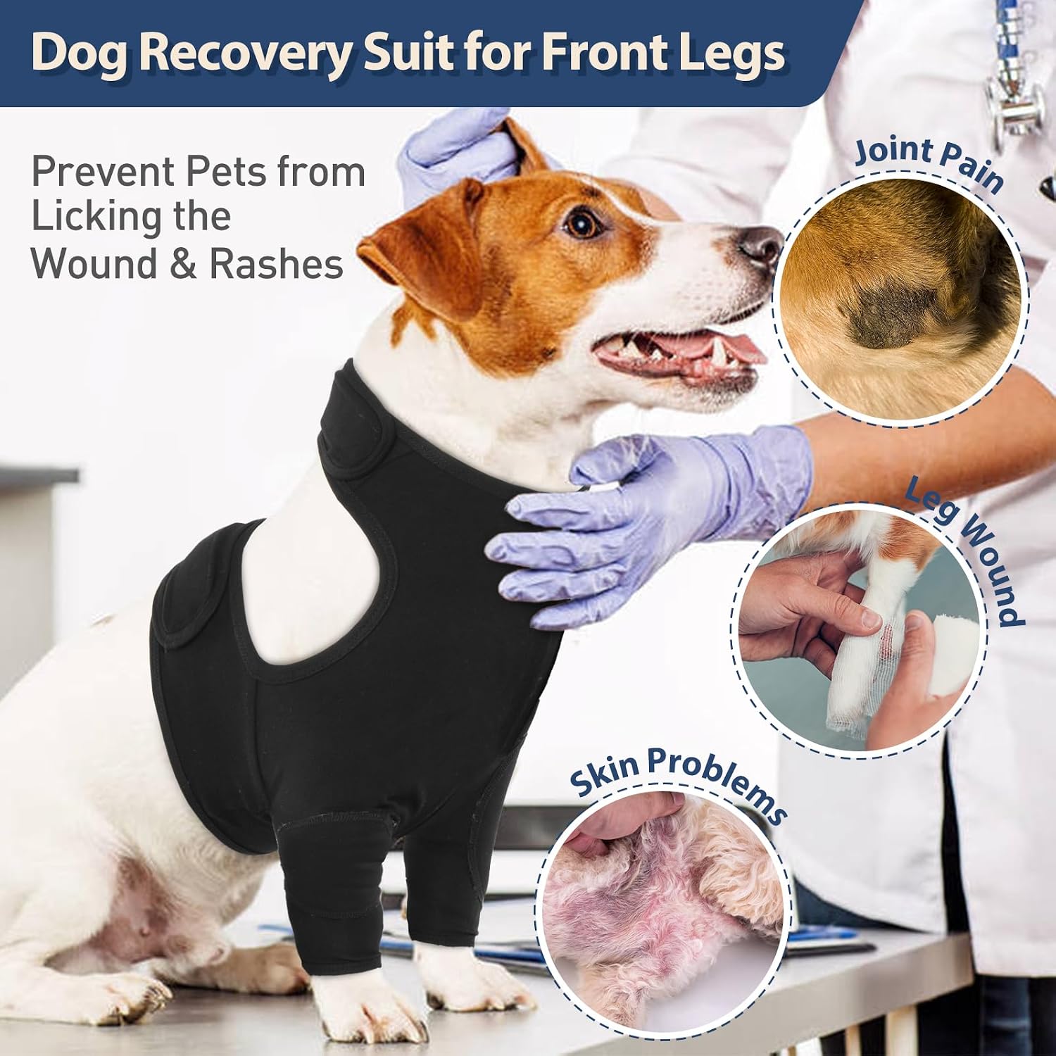 IDOMIK dog surgery suit male female breathable medical pet wear