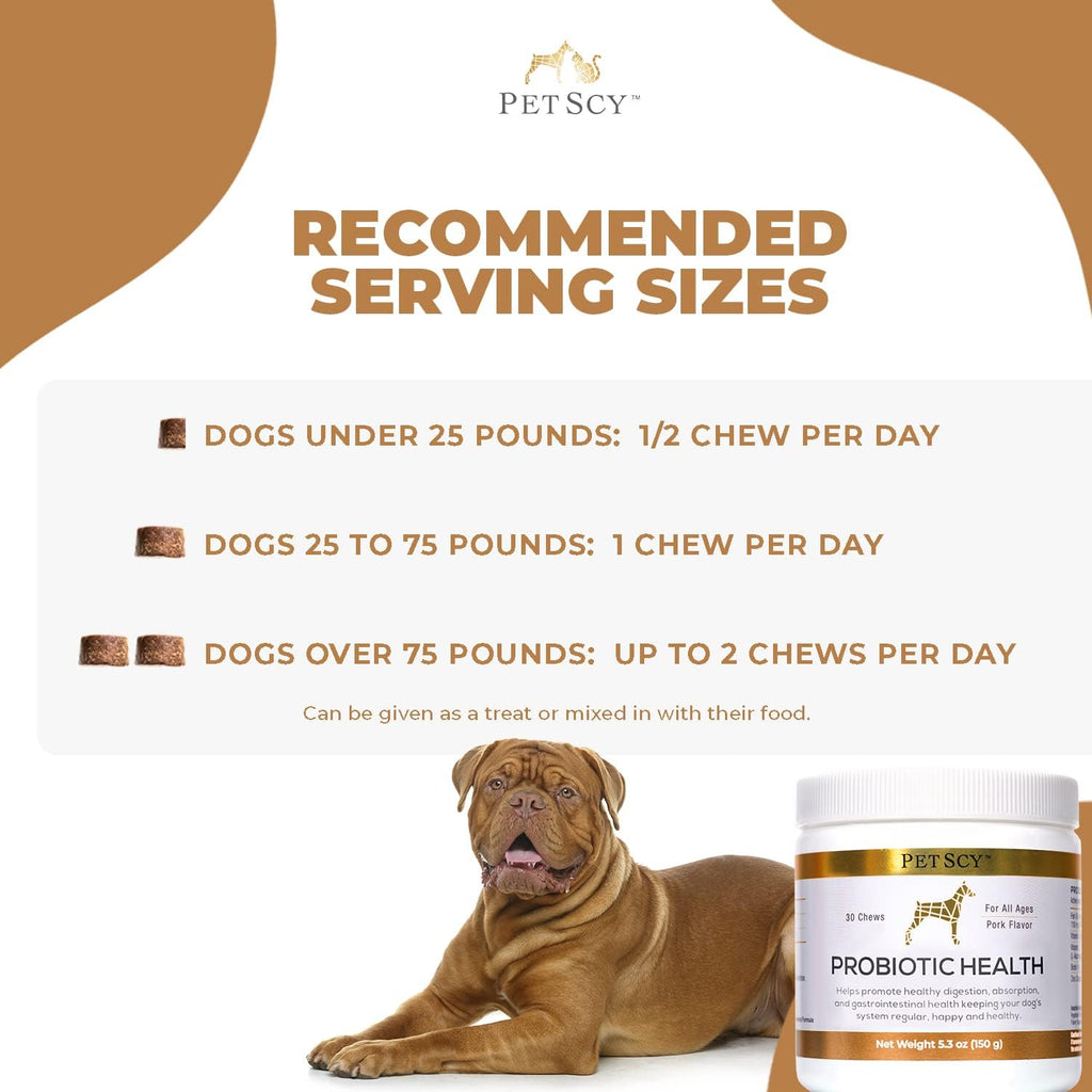 PetScy premium skin and coat health supplement for dogs of all sizes